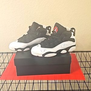 COPY - Jordan 6 Rings Black/Matte Silver-White 7y